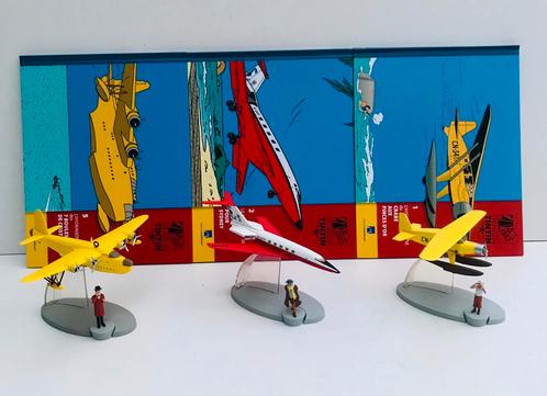 Kuifje vliegtuig hergé Moulinsart  2013 boekje, Verzamelen, Stripfiguren, Zo goed als nieuw, Beeldje of Figuurtje, Kuifje, Ophalen of Verzenden
