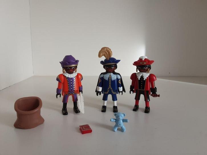 Playmobil 3 Zwarte Pieten, Kinderen en Baby's, Speelgoed | Playmobil, Zo goed als nieuw, Complete set, Ophalen of Verzenden