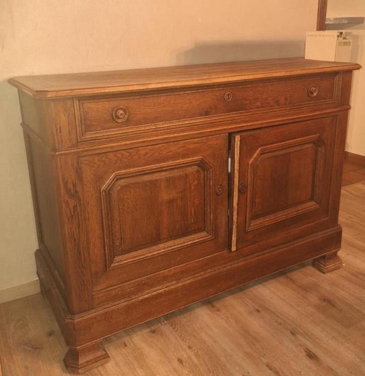 Massief eiken dressoir / buffetkast, Huis en Inrichting, Kasten | Buffetkasten, Eikenhout, Ophalen