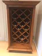 Massief houten wijnkast – klassieke stijl, Huis en Inrichting, Ophalen, Zo goed als nieuw
