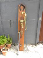 Pompe à eau décorative en cuivre rouge et laiton 19e siècle, Ophalen