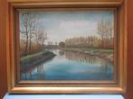 Peinture « La Senne depuis le pont de Hombeek » L. Boschmans, Enlèvement