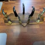 Te koop kapstok met 9 runderhoorns., Huis en Inrichting, Ophalen, Gebruikt