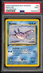 Mantine 1ère édition PSA 9 - 64/111 - Neo Genesis 2000, Envoi, Comme neuf, Cartes en vrac