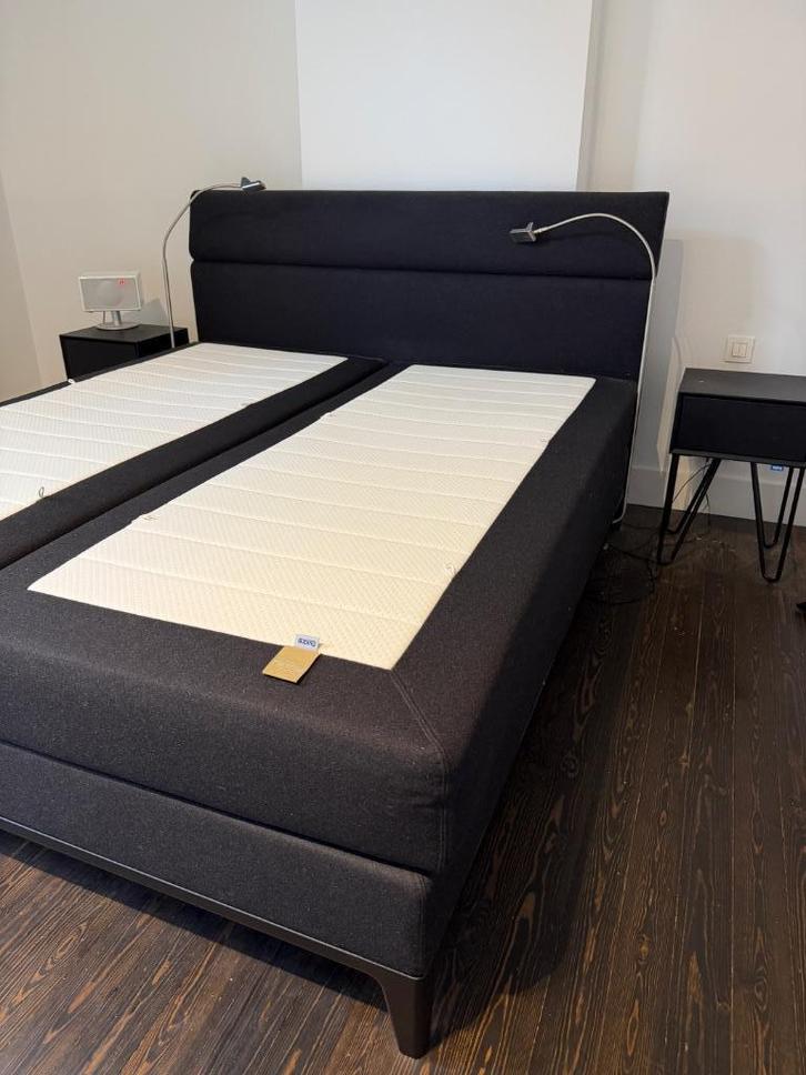 Auping Boxspring in perfecte staat, Huis en Inrichting, Slaapkamer | Boxsprings, Gebruikt, 180 cm, 200 cm, Tweepersoons, Bruin