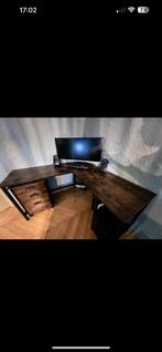 Bureau + ladeblok op wieltjes, Huis en Inrichting, Ophalen, Zo goed als nieuw, Bureau