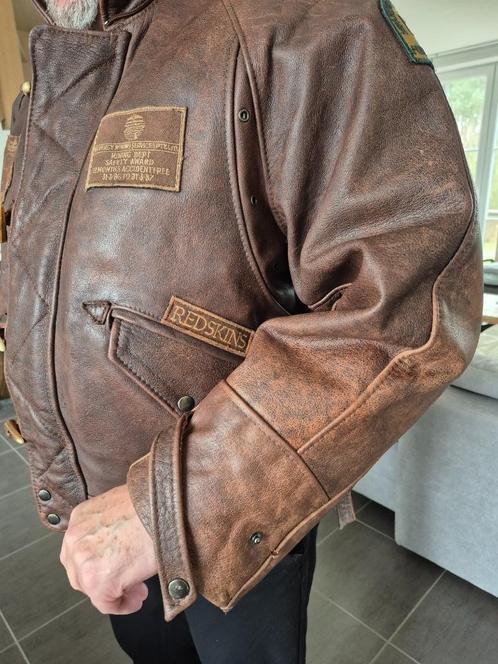 Redskins lederen jas, Kleding | Heren, Jassen | Zomer, Zo goed als nieuw, Maat 56/58 (XL), Ophalen