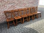 🖤🖤 6 brutalist vintage design stoelen 🖤🖤, Huis en Inrichting, Stoelen, Bruin, Zo goed als nieuw, Hout, Ophalen