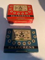 2 oude metalen dozen van ED LAURENS, Verzamelen, Gebruikt