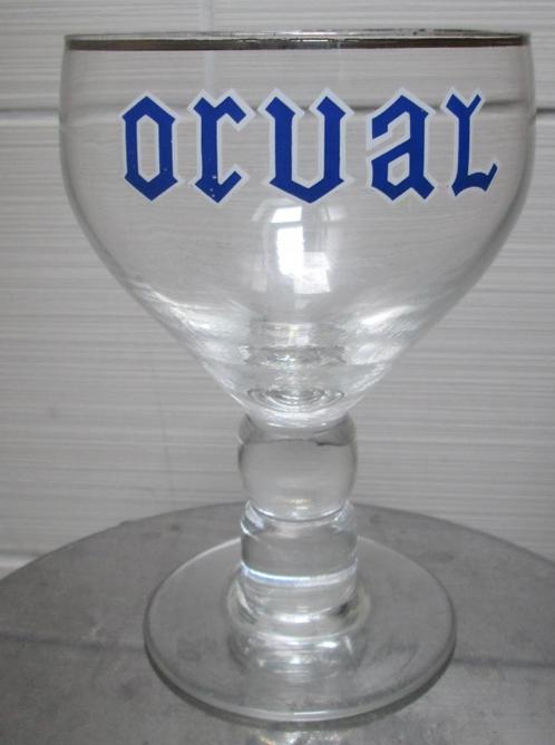 2 verschillende oude Orval-glazen, Verzamelen, Biermerken, Gebruikt, Glas of Glazen, Overige merken, Ophalen of Verzenden