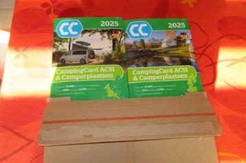ACSI campingcard boeken deel 1 en deel 2 uitgave 2025 beschikbaar voor biedingen