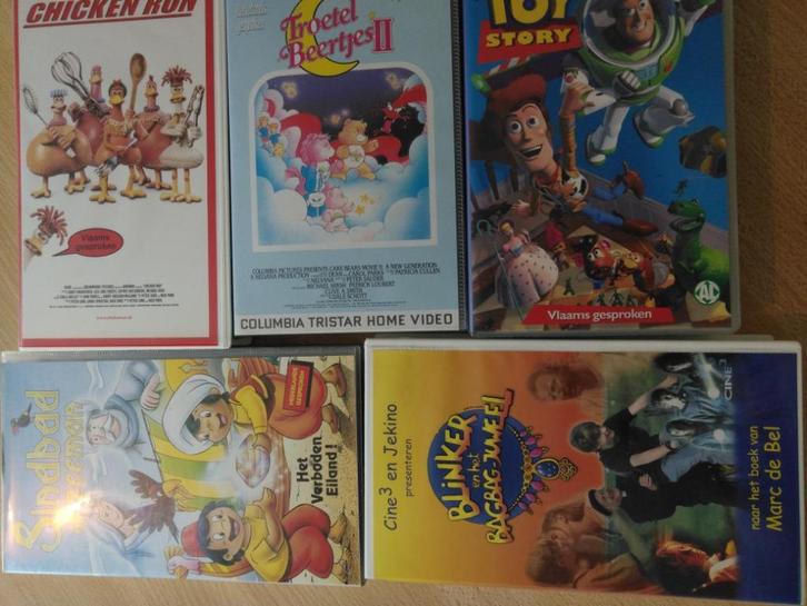 VHS animatie cassettes voor kinderen/jeugd, Cd's en Dvd's, VHS | Kinderen en Jeugd, Zo goed als nieuw, Ophalen of Verzenden
