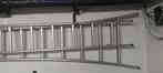 Aluminium ladder 2 x15 treden 2 x 4 meter goede kwaliteit, Enlèvement