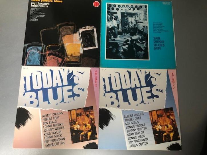 Vier blues lps, Cd's en Dvd's, Vinyl | Jazz en Blues, Zo goed als nieuw, Blues, Verzenden