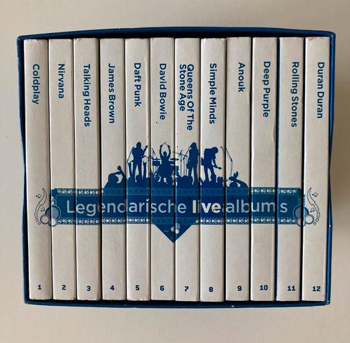 12 Legendarische Live albums box, Cd's en Dvd's, Cd's | Rock, Zo goed als nieuw, Poprock, Ophalen of Verzenden