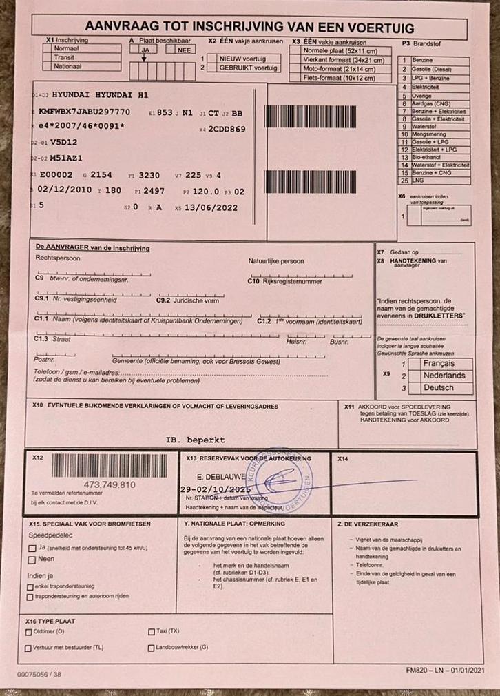 Hyundai H1 Lichte Wracht euro 4,163pk., Auto's, Hyundai, Bedrijf, Ophalen