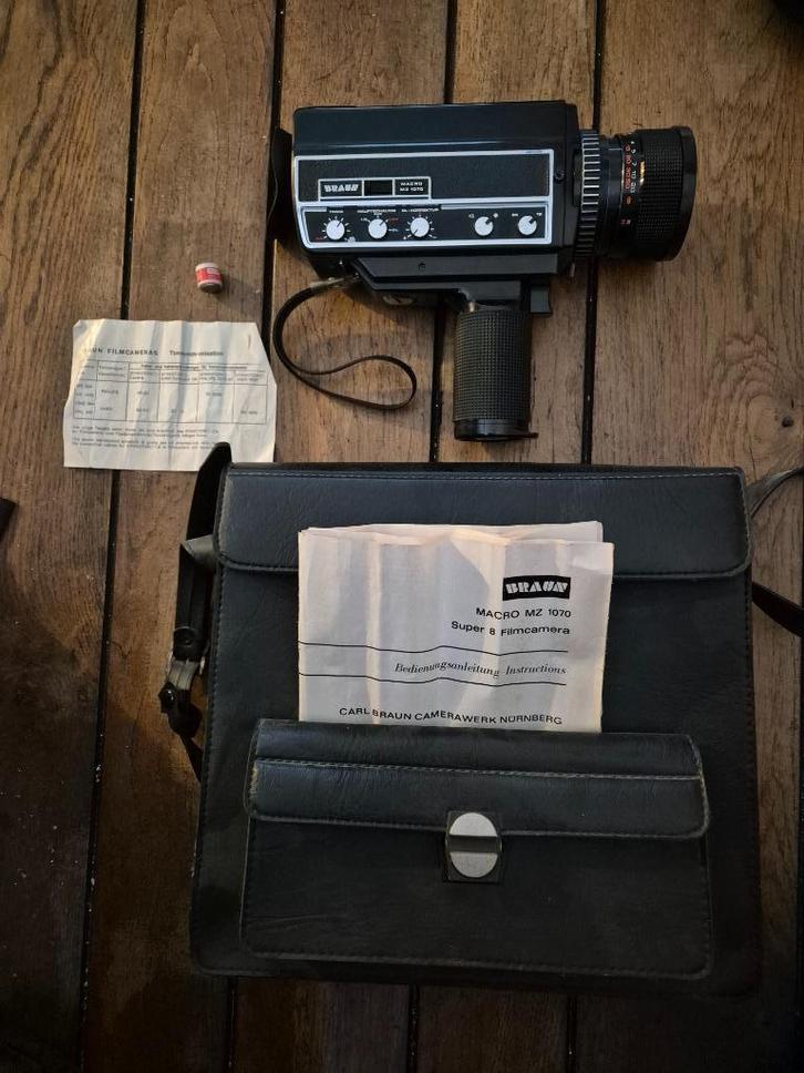carl braun macro mz 1070 super 8 film camera, Collections, Appareils photo & Matériel cinématographique, Caméra, 1960 à 1980, Enlèvement ou Envoi