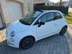 Fiat 500C 2018 – Cabrio | vintage wit | Luxe afwerking, Auto's, Voorwielaandrijving, 4 zetels, Cabriolet, Wit