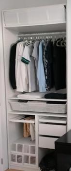 Garde-robe Pax Ikea avec accessoires Komplement, Enlèvement, Utilisé, 50 à 75 cm, 200 cm ou plus