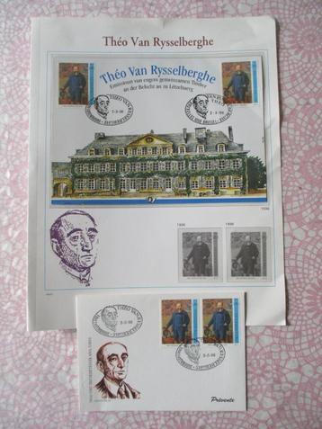 postzegel  kaart +envolop --théo van rysselberghe--- beschikbaar voor biedingen