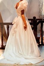 Vintage trouwjurk M36, Ophalen of Verzenden, Gedragen, Wit, Trouwjurk