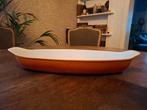Oranje gietijzeren ovenschaal, Huis en Inrichting, Ophalen of Verzenden