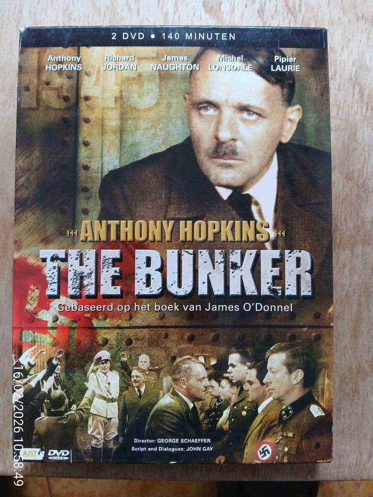 THE BUNKER ANTHONY HOPKINS, CD & DVD, DVD | Drame, Comme neuf, Drame historique, À partir de 9 ans, Enlèvement ou Envoi