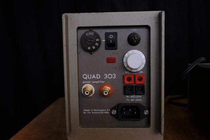 Quad 303, Audio, Tv en Foto, Versterkers en Ontvangers, Refurbished, Stereo, Minder dan 60 watt, Overige merken, Ophalen of Verzenden