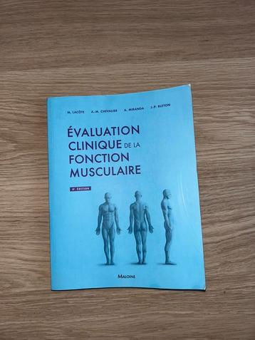 Évaluation clinique de la fonction musculaire – livre kiné beschikbaar voor biedingen