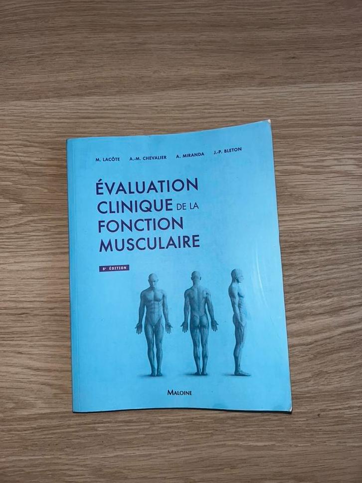 Évaluation clinique de la fonction musculaire – livre kiné, Boeken, Wetenschap, Zo goed als nieuw, Ophalen
