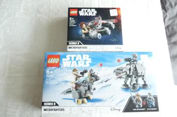 lego star wars microfighters serie 8 75295 et 75298 beschikbaar voor biedingen