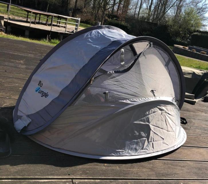 Bo Jungle Uv-werende pop-uptent B-Play grijs, Kinderen en Baby's, Kinderspulletjes, Zo goed als nieuw, Ophalen