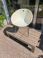 Vintage kuipstoel PEDRALI 'GLISS', Gebruikt, Wit, Ophalen of Verzenden, Jr 80