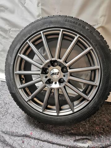 Velgen set AEZ 18" + continental winterbanden beschikbaar voor biedingen
