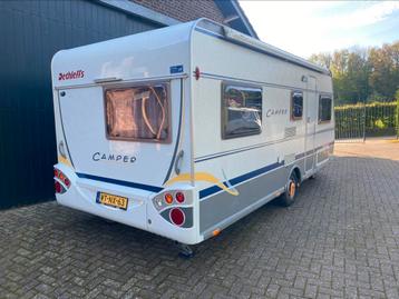 Dethleffs camper 510  3 stapelbed mover voortent optie airco, Caravans en Kamperen, Caravans, Vast bed, Airco, Treinzit, Particulier