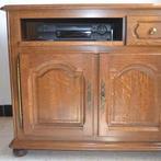 MEUBLE TELEVISION D'ANGLE EN CHENE., Enlèvement, Utilisé