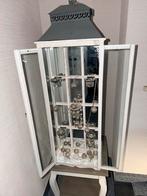 Grote lantaarn/landelijk- decoratie - hout en glas, Huis en Inrichting, Kasten | Vitrinekasten, Ophalen, Zo goed als nieuw, Glas