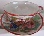 chinees porseleinen theekop en schotel, Antiek en Kunst, Ophalen of Verzenden