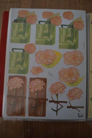*Kaartje maken ( knipvel ) bloemen in zak en op plank beschikbaar voor biedingen