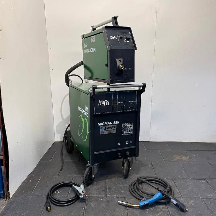 Gerbuikt Migatronic MigMan 385 Laspost Mig Mag Halfautomaat, Doe-het-zelf en Bouw, Gereedschap | Lasapparaten, Gebruikt, CO2, 250 ampère