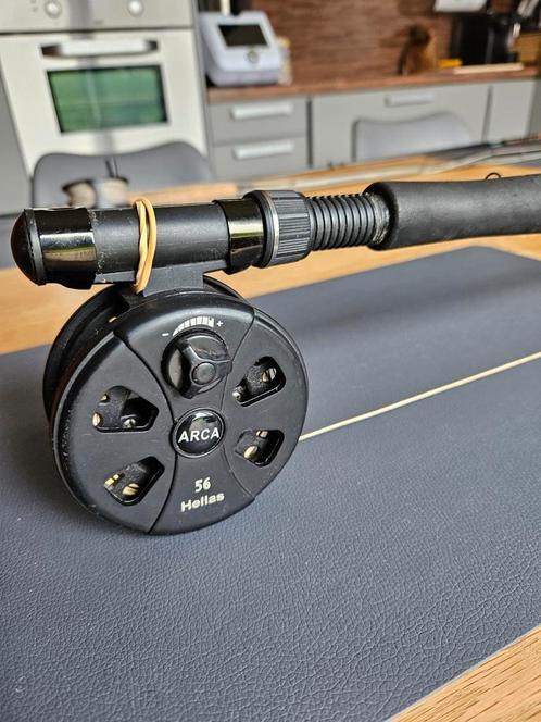 Vliegvissen  Arca Hellas Fly 9 ft, Watersport en Boten, Hengelsport | Vliegvissen, Zo goed als nieuw, Molen, Ophalen