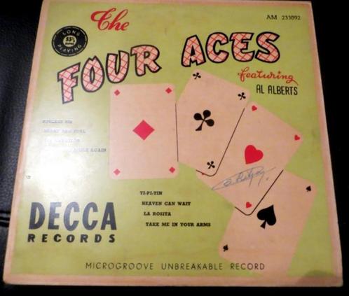 10 " VINYL - The Four Aces Featuring Al Alberts DECCA REC., CD & DVD, Vinyles | Jazz & Blues, Utilisé, Jazz, 1940 à 1960, 10 pouces