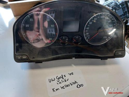 VW Golf 5 1.4/16v km tellerklok '05, Auto-onderdelen, Dashboard en Schakelaars, Gebruikt, Ophalen of Verzenden