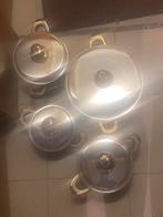 Kookpotten, Huis en Inrichting, Ophalen, Inox, Gebruikt, Pannenset