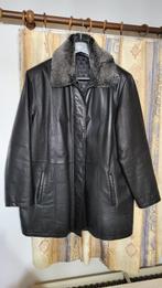 Mooie Lederen Damesjas, Kleding | Dames, Jassen | Winter, Zwart, Maat 42/44 (L), Zo goed als nieuw, Ophalen