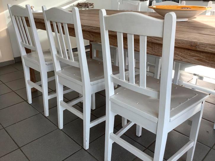 Mooie tafel in Teak / evnt .stoelen, Huis en Inrichting, Complete eetkamers, Zo goed als nieuw, Ophalen