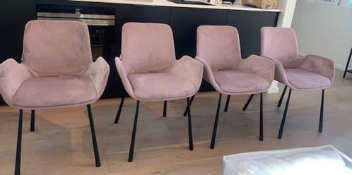 eetkamerstoelen Zuiver, Huis en Inrichting, Stoelen, Zo goed als nieuw, Vier, Metaal, Stof, Overige kleuren, Ophalen