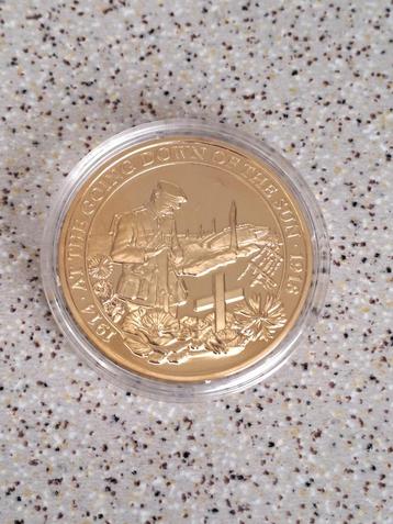 Herdenking WO I De Treurende soldaat Proof met Certificaat  beschikbaar voor biedingen