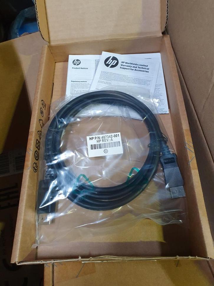 HP DisplayPort kabelkit, Computers en Software, Pc- en Netwerkkabels, Nieuw, Ophalen of Verzenden