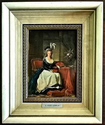 Portret van Marie-Antoinette - Polysmalt techniek. Difiarte beschikbaar voor biedingen
